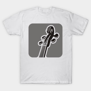 Violin Pegbox Square Icon T-Shirt